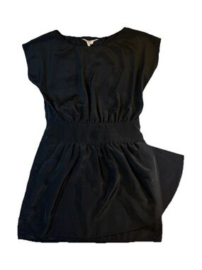 BCBGeneration Black Short Dress with Cinched Waist
